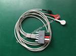 Mindray 3-lead ECG Leadset Adult Pediatric AHA Snap 0010-30-42734 ECG Machine