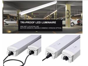 China Waterproof LED Linear Tri-proof Light 60W High Brightness 160LM/W factory