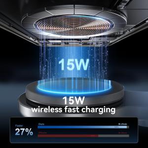 Qi2 Fan Magnetic Car Mount With Customizable Logo And Multiple Color Options For