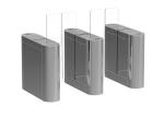 Anti Clipping BLDC Motor Acrylic Swing Turnstiles 100W Automatic Pedestrian