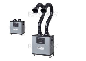 China Electronic Laser Cutting Industrial Fume Extractor with Two Arm 75mm and four wheels factory