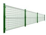 Custom 3D 3 Folds Plastic Coated Wire Fencing Panels Grass Green Color