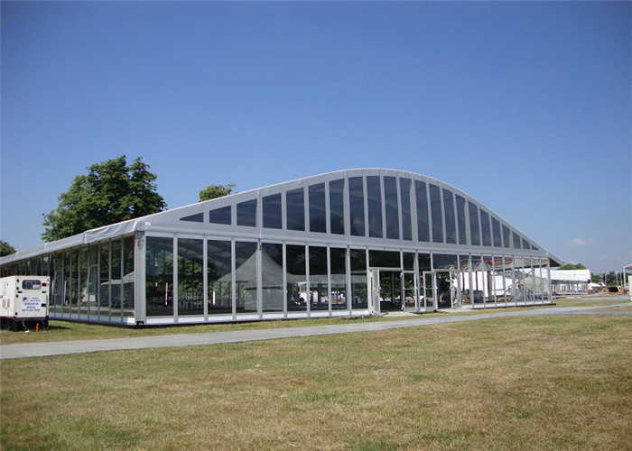30m Width Large Luxurious European Style Arch Marquee Tent With Solid Wall
