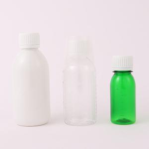 China 120ml 125ml 200ml 250ml 300ml 500ml Green Amber PET Vitamin Liquid Boston Plastic Bottle with CRC Cap and Cup factory