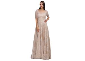 China Fashion Summer Prom Party Half Sleeve Evening Dresses For Ladies Party factory