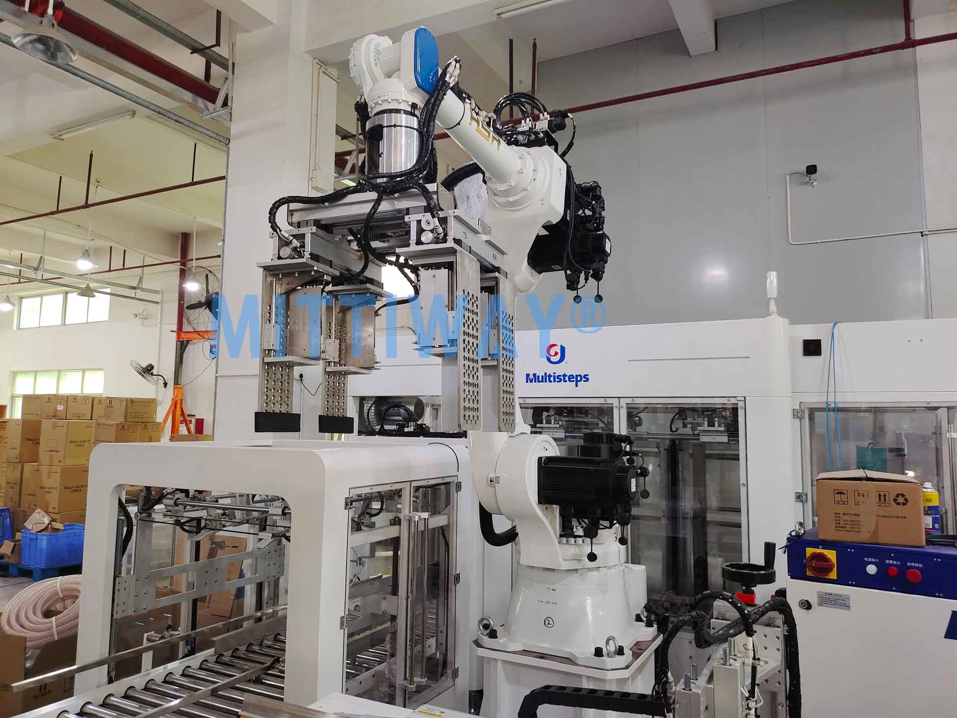 Robotic Auto Case Packer High Accuracy Case Making Machine