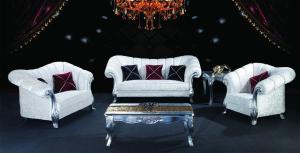 China Nordic Blue Velvet Furniture Set factory