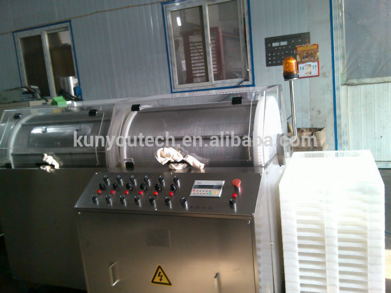 Vegetable Soft Gelatin Drying Machine Encapsulation Tumbler Dryer With cooling convyer