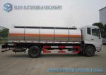 Dong Feng Gasoline / Light Diesel 13m3 Stainless Steel Fuel Tank Truck 4x2