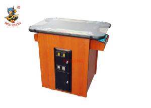 China Wooden Color Double Coin Operated Arcade Machines Full View Angle Screen factory