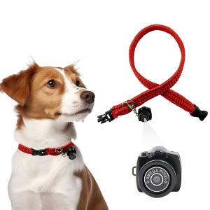 China Polyester USB Cat Tracking Collar With Camera 58cm Cat Collar Camera Wifi factory