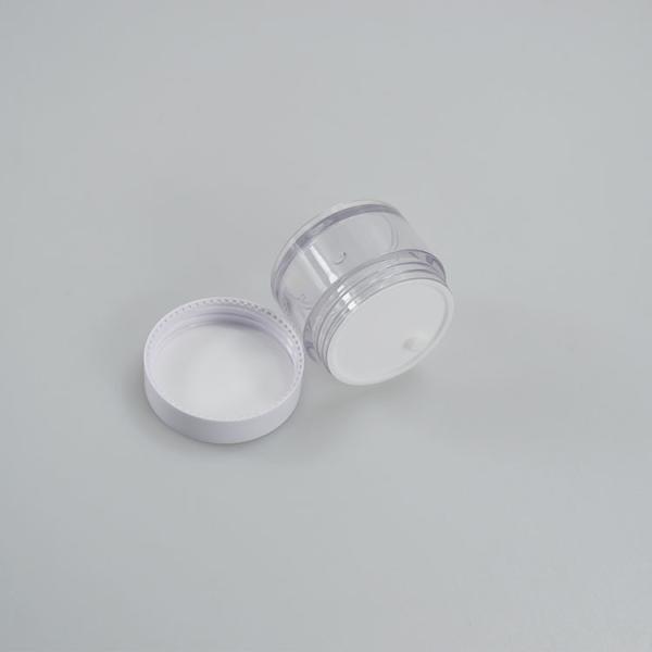 50g Transparent Round PETG Cosmetic Container Jar for Face Cream Durable