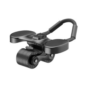China Healthy Abdominal Wheel Abdominal Muscle Trainer Two Wheel Elbow Support Roller Fitness Device Automatic Rebound factory
