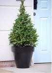 Large Resin Flower Vase Fiberglass Outdoor Pots Customizable Logo Size