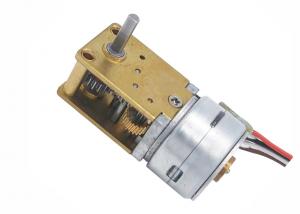 China Customized Shaft Micro Stepper Motor 18 Degree Diameter 15mm With Worm Gear Box factory