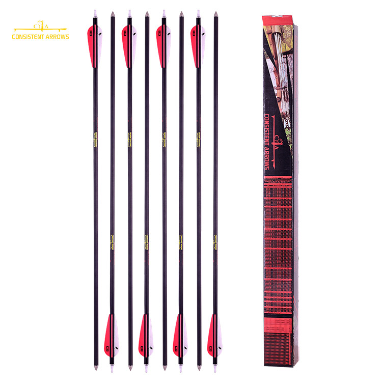 (ID .386”/9.8MM) 27/64”Largest Diameter Target spine 250/300/350 straightness.003-.001” 3d and indoor las veags Arrows