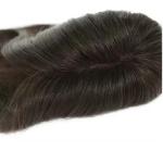 Top Quality 100% Remy Hair Women Toupee 14 16 inch natural black fine mono base