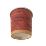 Small 2.5 Oz Red Single Wall Coffee Cups Waterborne Coated Eco Friendly