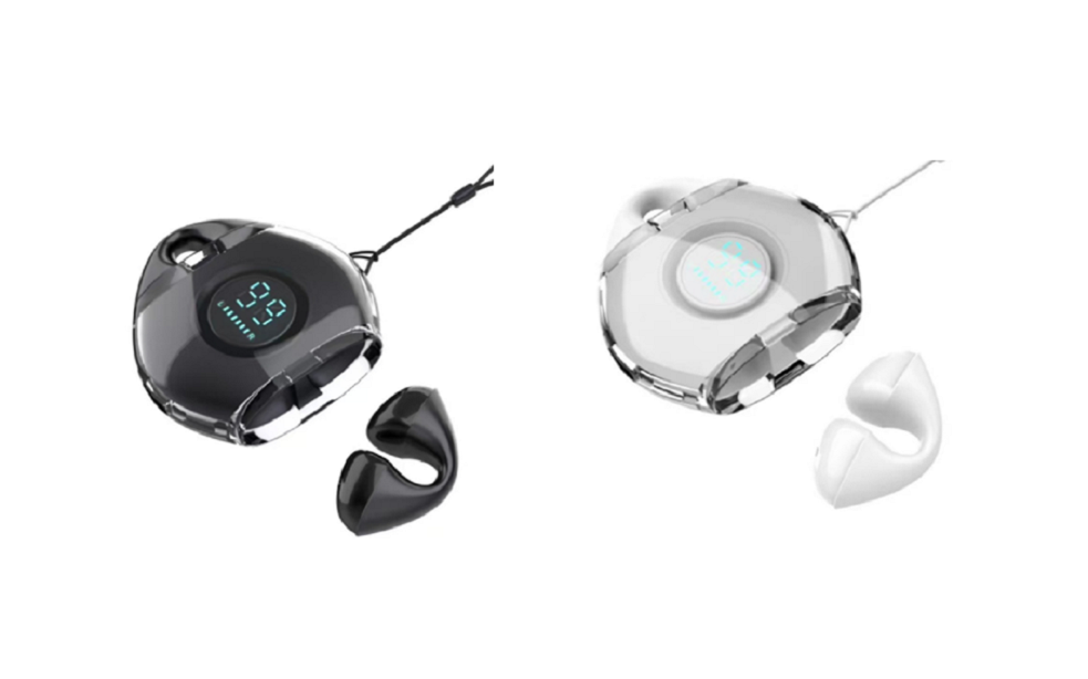 ETEK Open-Ear OWS Bluetooth Earbuds,Bluetrum 5756T, 13mm Driver, 3H Playtime, Black/White,supporting HSP/HFP/A2DP/AVRCP