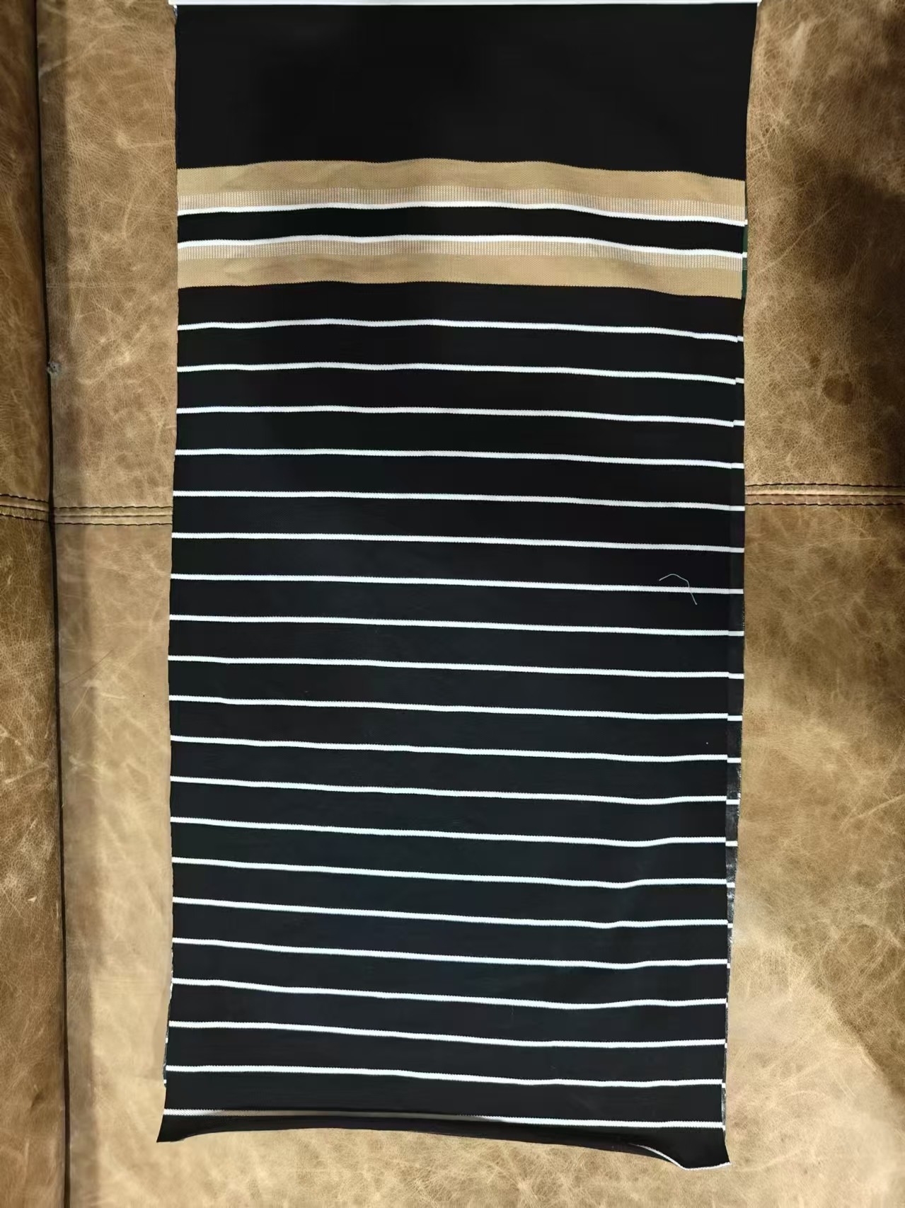 Wear-Resistant And Durable And Comfortable Striped Material Fabric For Polo Shirt