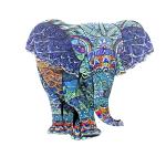 Animal Shaped Colorful Floor Wooden Elephant Jigsaw puzzle for 3 year olds