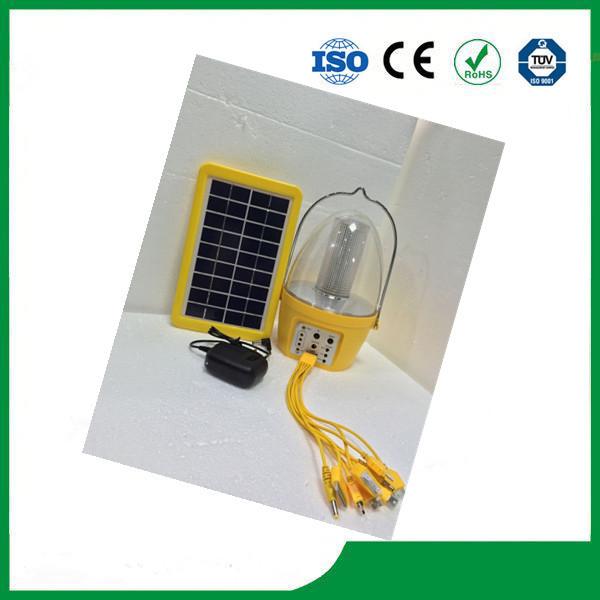 Hot selling plastic camping solar lantern with mobile phone charger, FM radio,