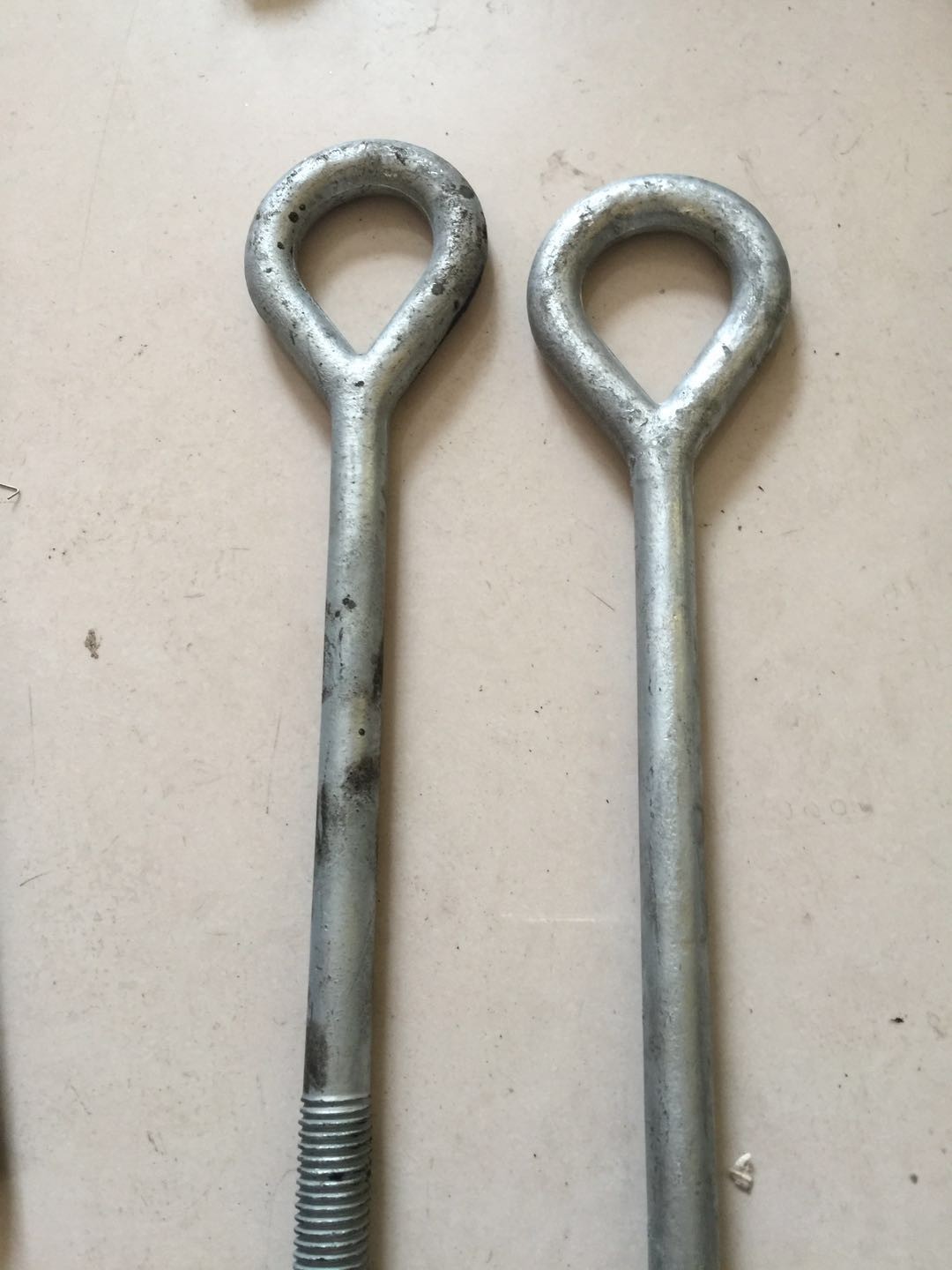 6" Thread Dead Ending C1045 ASTM F2329 Oval Eye Bolt