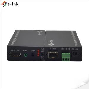 China 1080P HDMI Fiber Converter With Bidirectional Stereo Audio &amp; RS232 Data factory