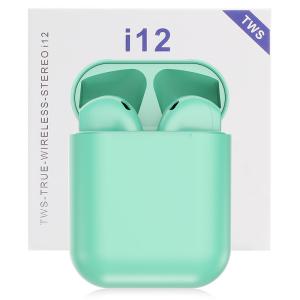 i12 With Charging Box BT 5.0 Earphone TWS Sport Headset in Ear Wireless Earphones 1:1 Pro Air Earphone Earbud Pods