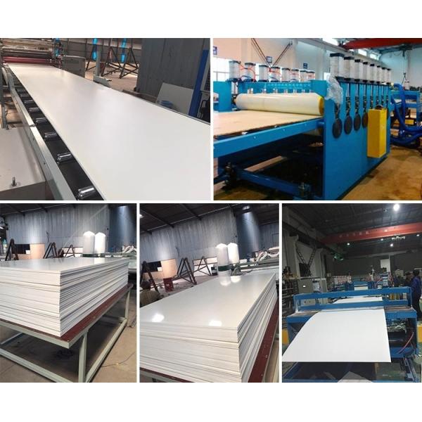 China 380V Plastic Sheet Extrusion Machine 1220mm Furniture Celuka Three Layers factory