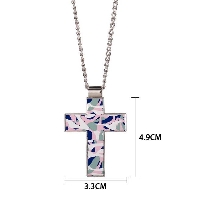 Sublimation Cross Necklace With Aluminum Insert Personalized Sublimation Gifts