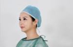 Breathable Disposable Surgical Cap Non Woven Dust Proof For Food Industry