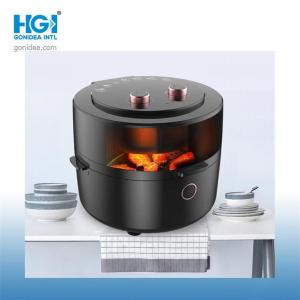 Black Manual Crisp Countertop Convection Oven 8L 1350W