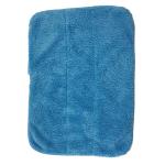 Purl Stitching 80% Polyester Microfiber Cleaning Cloth Blue Coral Fleece 25x30