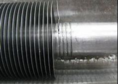 China Aluminum Metalized 12FPI Tension Embedded Fin Tube Fluted factory