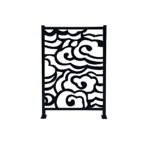 Square Aluminum Black Fence Panels Outdoor Residential