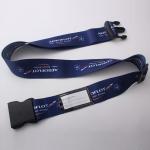 Different Color Woven Jacquard Personalised Luggage Straps For Suitcases