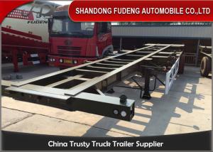 China 40 Foot Chassis Container Trailer With Twist Lock 30-80 Ton Payload factory