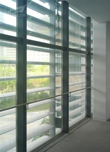 China Commercial Aluminum Wall Louvers , Architectural Sun Control System Office factory