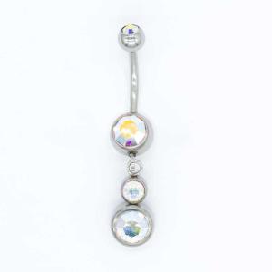 China Crystal Stones Body Piercings Jewellery Surgical Steel Barbell Beads factory