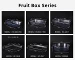 Clear Disposable Plastic Food Containers Hinged Lid Box For Cake Pastries
