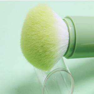 China Kiwi Green Colorful Mini Makeup Brush Set PU Material / ABS Plastic Handles factory