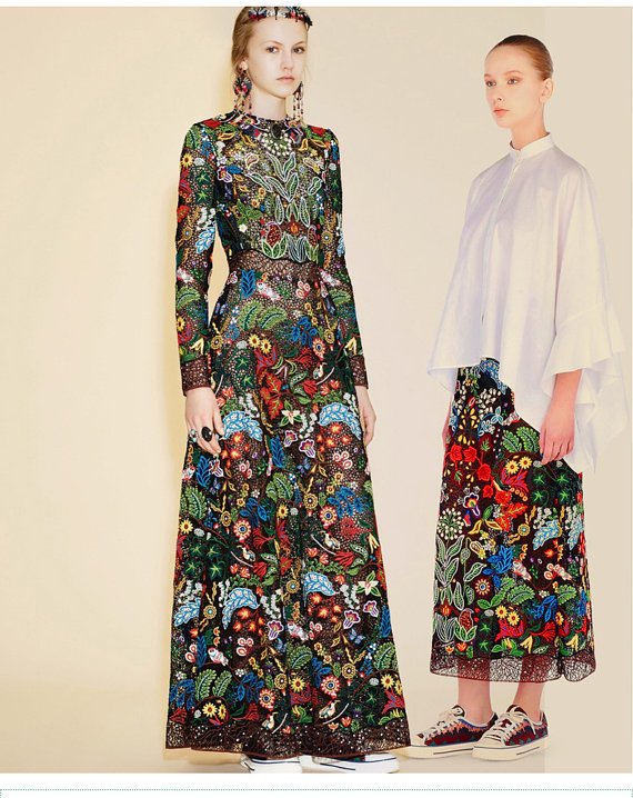 Multi Colored Lace Fabric