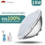 VDE 520lm Stainless Steel Pool Lights AC12V PAR56 18W Synchronous Control