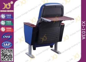 China 2 Seater Polyethylene Plastic Blow Mould Theater Room Seating Folded Tablet In Behind factory