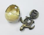 Home Decorative Metal Craft Dragon Turtle Trinket Box Jewelry Box