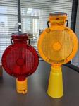 Traffic Yellow Blinking Led Warning Construction Site Battery Lamps Road Cone