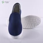 Cleanroom PVC anti slip sole esd blue shoe Lightweight Antistatic Canvas ESD