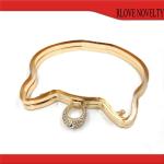 China New Style Gold Color Cat Shape Metal Clasp Purse Frame Box Clutch Bag