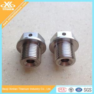 China Drilled Titanium Oil Drain Plug Bolts factory